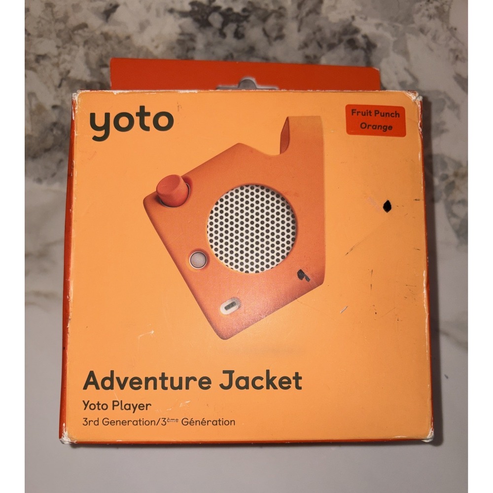 Yoto Player (3rd Generation) Adventure Jacket Silicone Carry Case - Punch Orange
